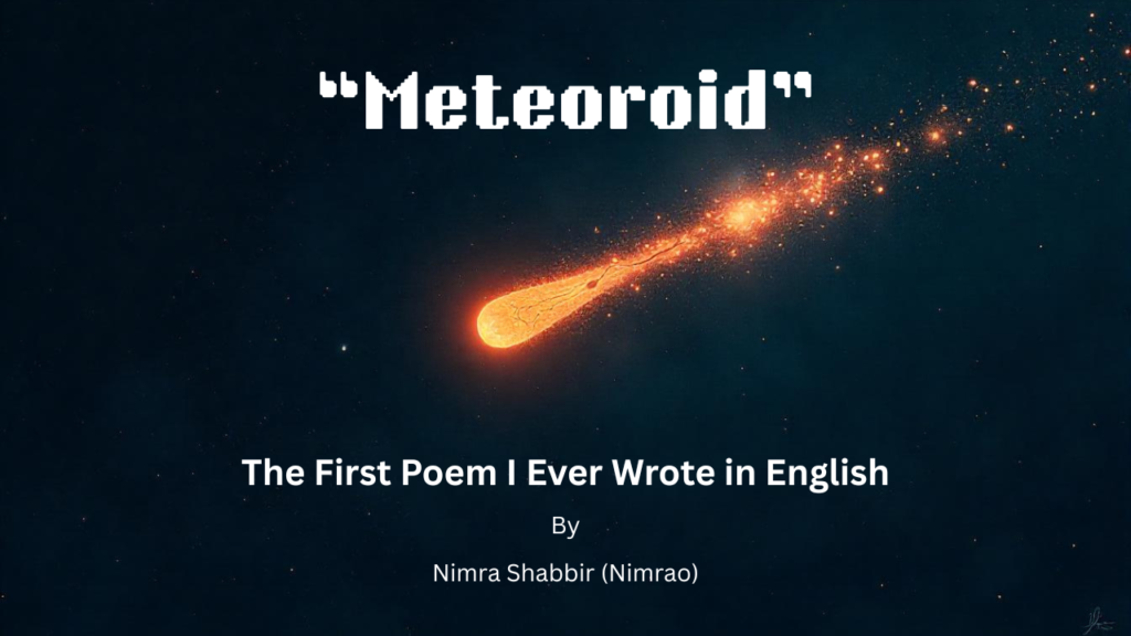 The First Poem I Ever Wrote in English by Nimrao